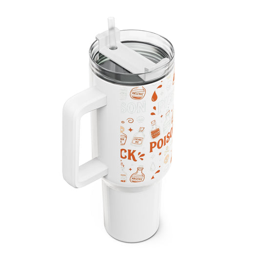 Poison Bottles Pattern Tumbler | 40oz Halloween Potion Stickers