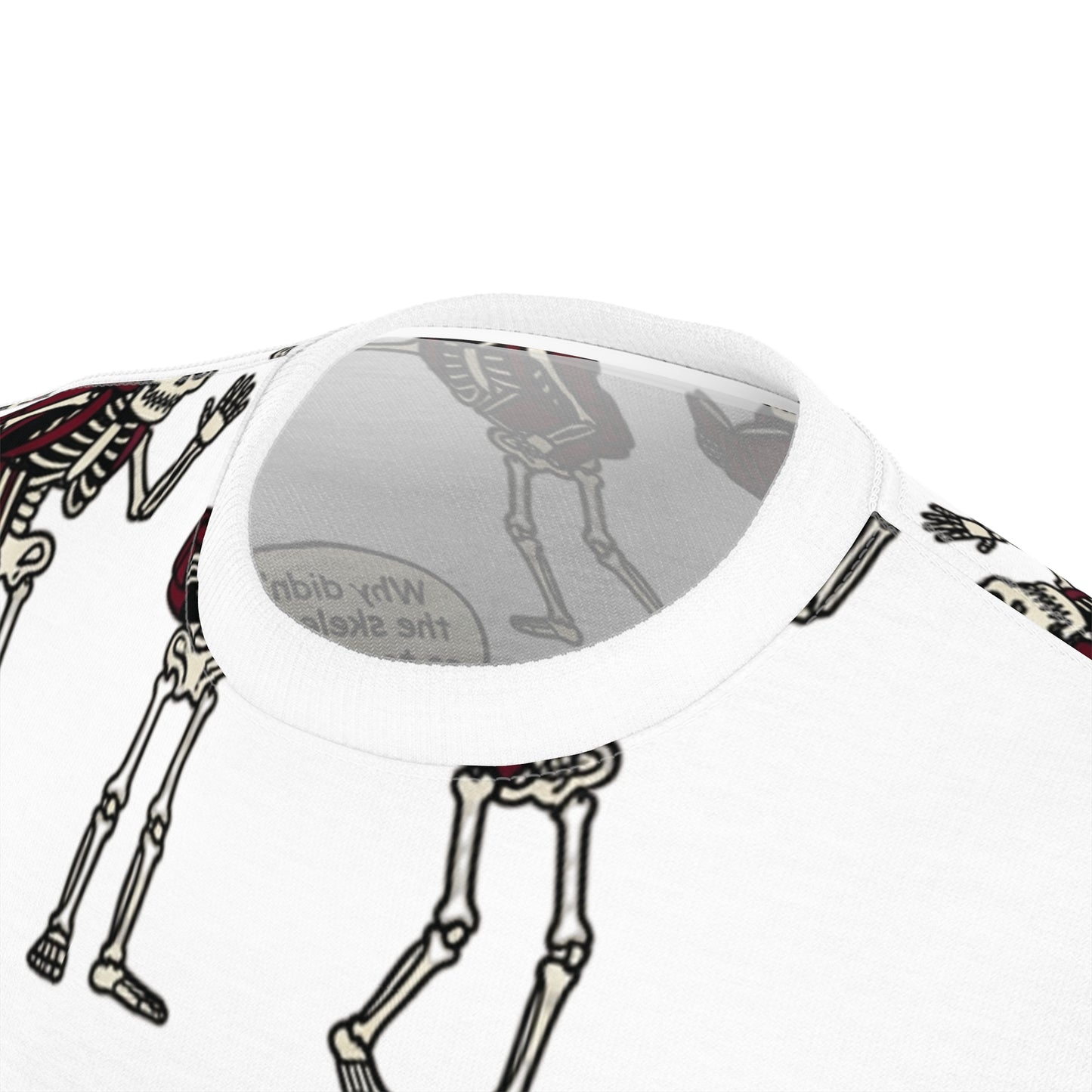 Skeleton Comic All-Over Print Tee — "He had no BODY to go with"