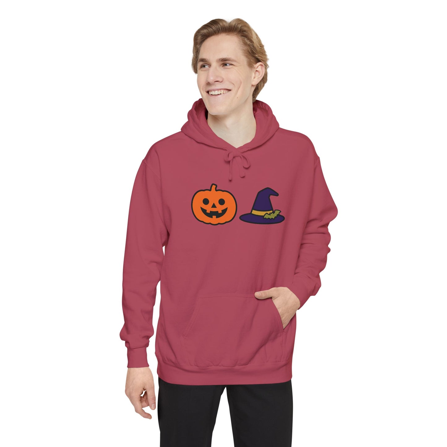 Halloween Pumpkin & Witch Hat Hoodie — Cute Jack-O'-Lantern Graphic