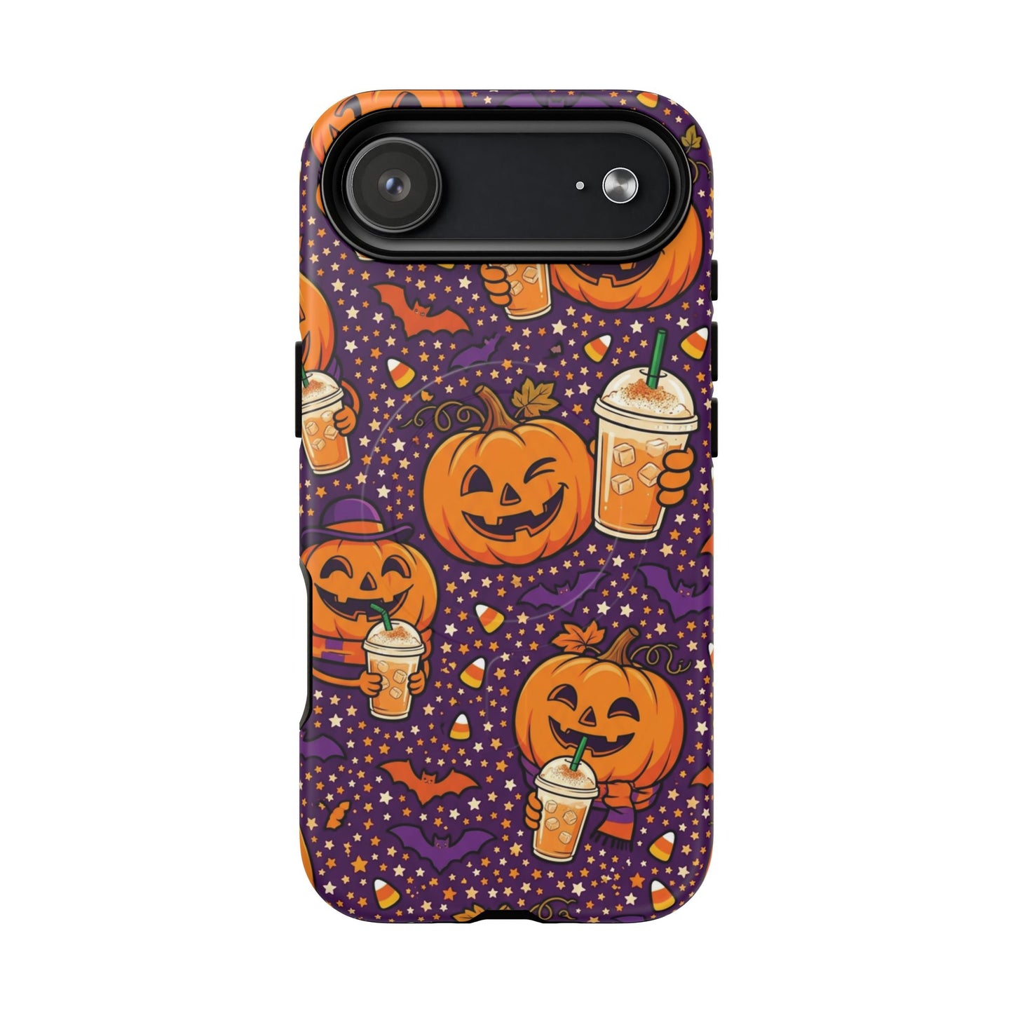 Halloween Pumpkin Latte Phone Case — Tough Magnetic Protective Cover