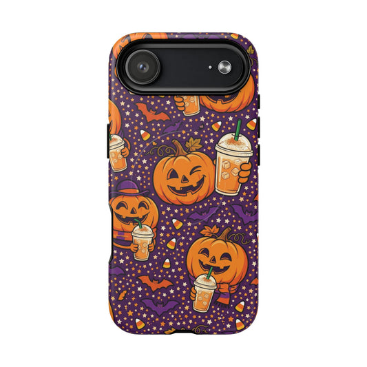 Halloween Pumpkin Latte Phone Case — Tough Magnetic Protective Cover