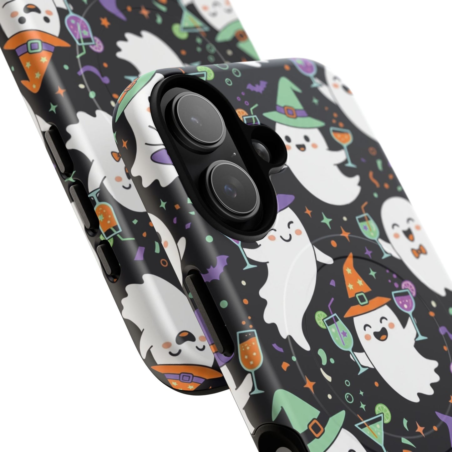 Halloween Ghosts Magnetic Phone Case — Cute Spooky Pattern