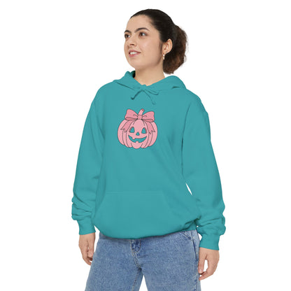 Cute Pink Pumpkin Hoodie – Girly Halloween Jack-O'-Lantern Sweatshirt