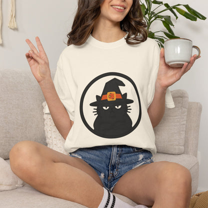 Witch Hat Black Cat T-Shirt