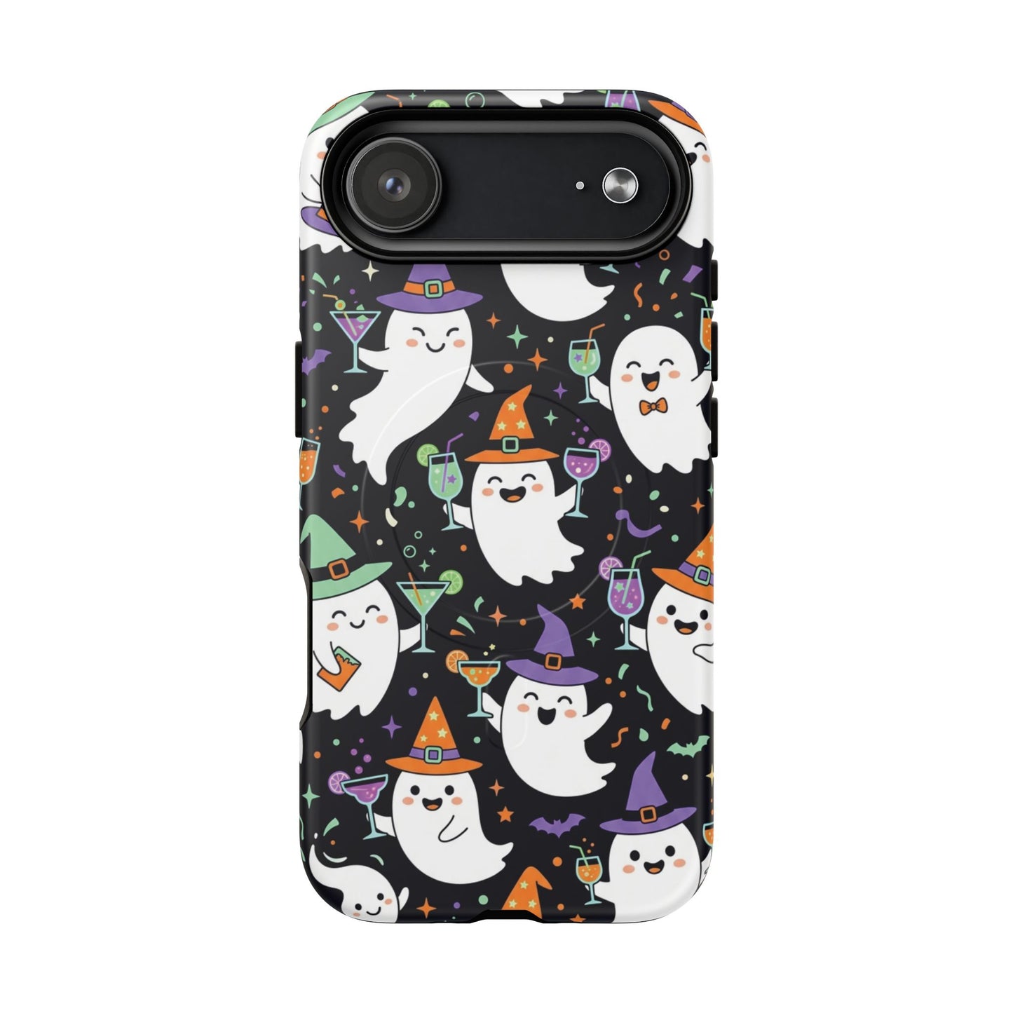 Halloween Ghosts Magnetic Phone Case — Cute Spooky Pattern