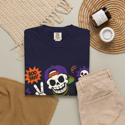 Skull Skateboard T‑Shirt — "Bone To Be Wild" Graphic Tee