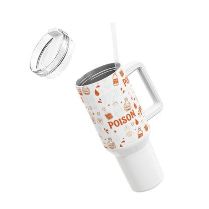 Poison Bottles Pattern Tumbler | 40oz Halloween Potion Stickers