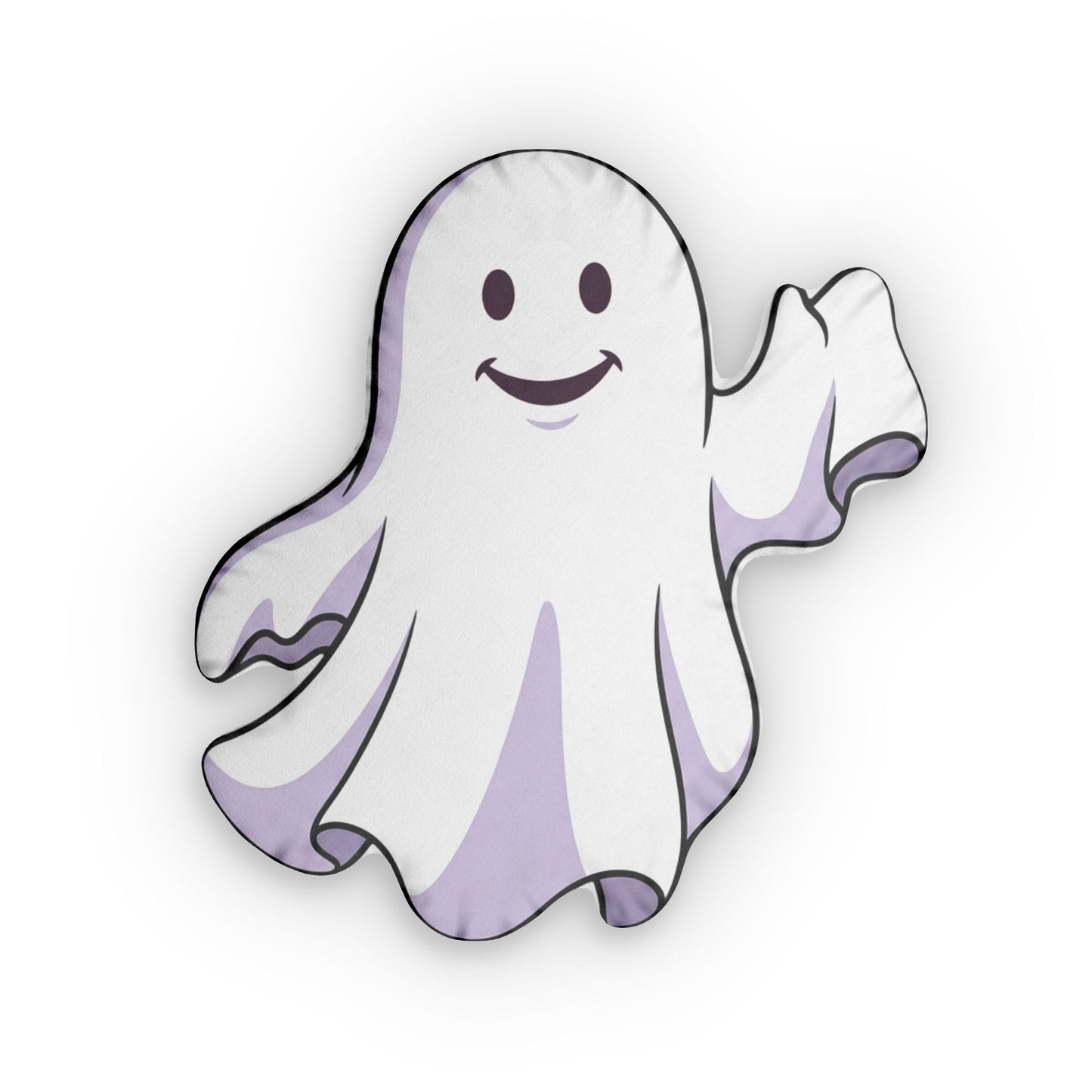 Smiling Ghost Pillow Custom Shaped Pillows | Halloween Decor