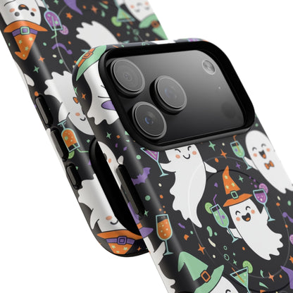 Halloween Ghosts Magnetic Phone Case — Cute Spooky Pattern