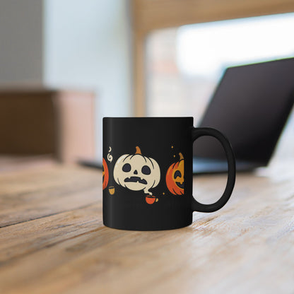 Halloween Pumpkin Mug — Cute Jack-O'-Lantern Coffee Cup (11oz & 15oz)