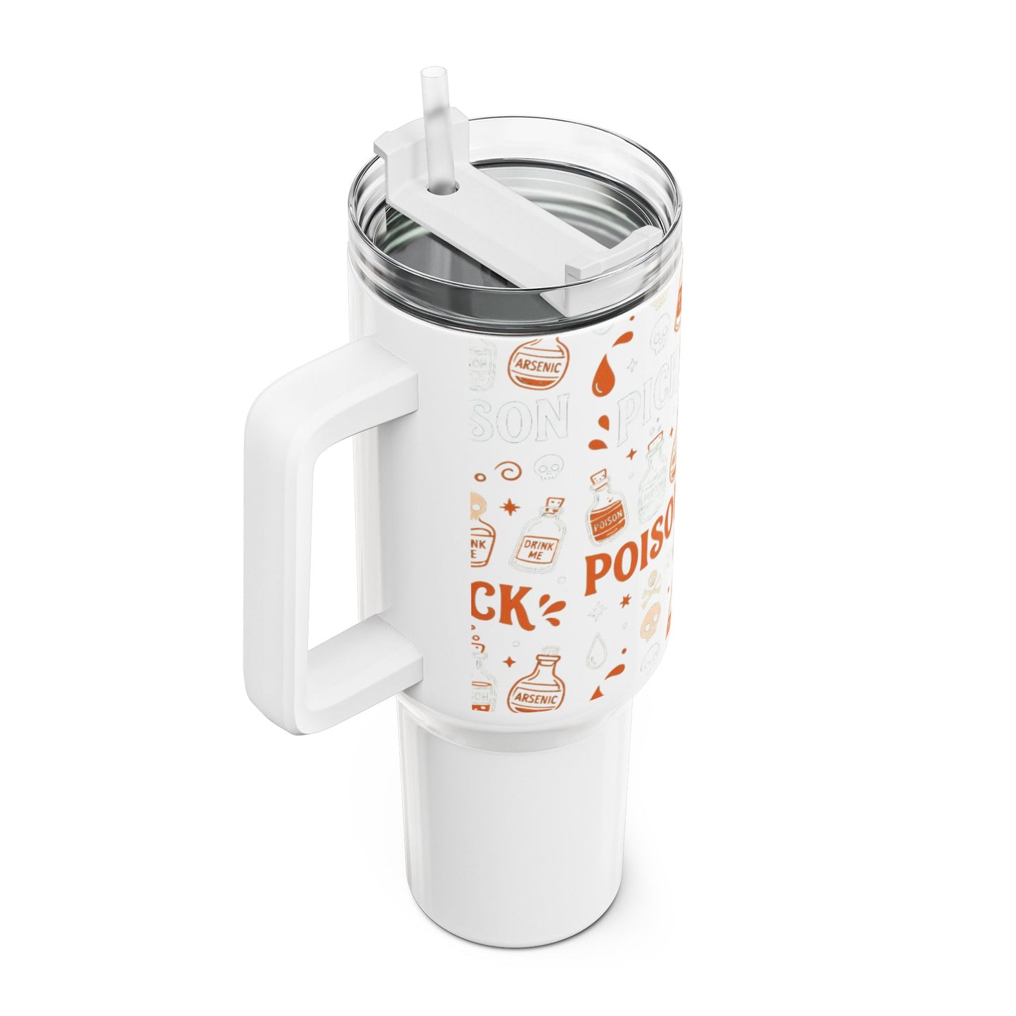 Poison Bottles Pattern Tumbler | 40oz Halloween Potion Stickers