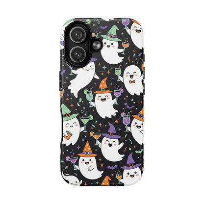 Halloween Ghosts Magnetic Phone Case — Cute Spooky Pattern