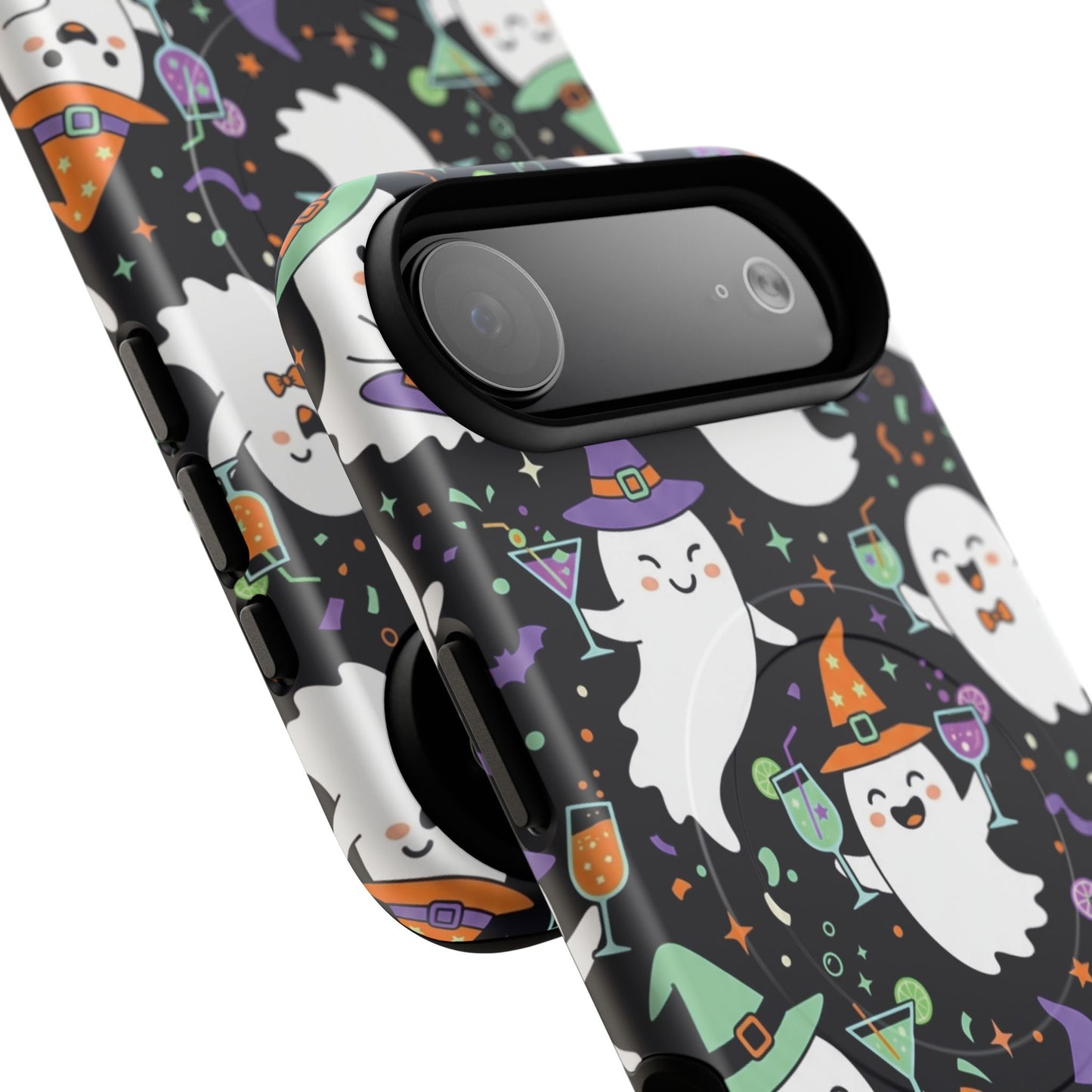 Halloween Ghosts Magnetic Phone Case — Cute Spooky Pattern