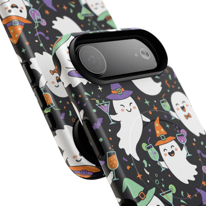 Halloween Ghosts Magnetic Phone Case — Cute Spooky Pattern