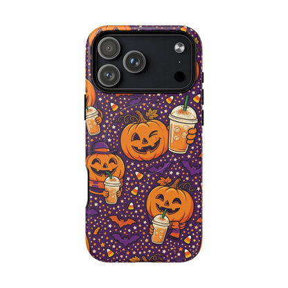 Halloween Pumpkin Latte Phone Case — Tough Magnetic Protective Cover