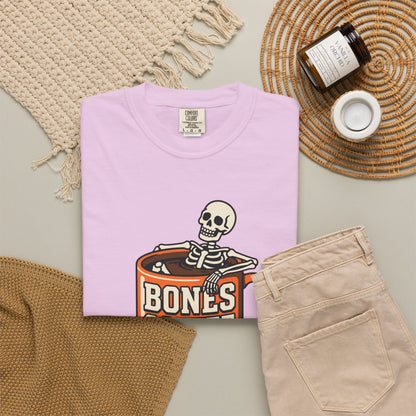 Bones Coffee T-Shirt — Skeleton in Coffee Cup Vintage Graphic Tee