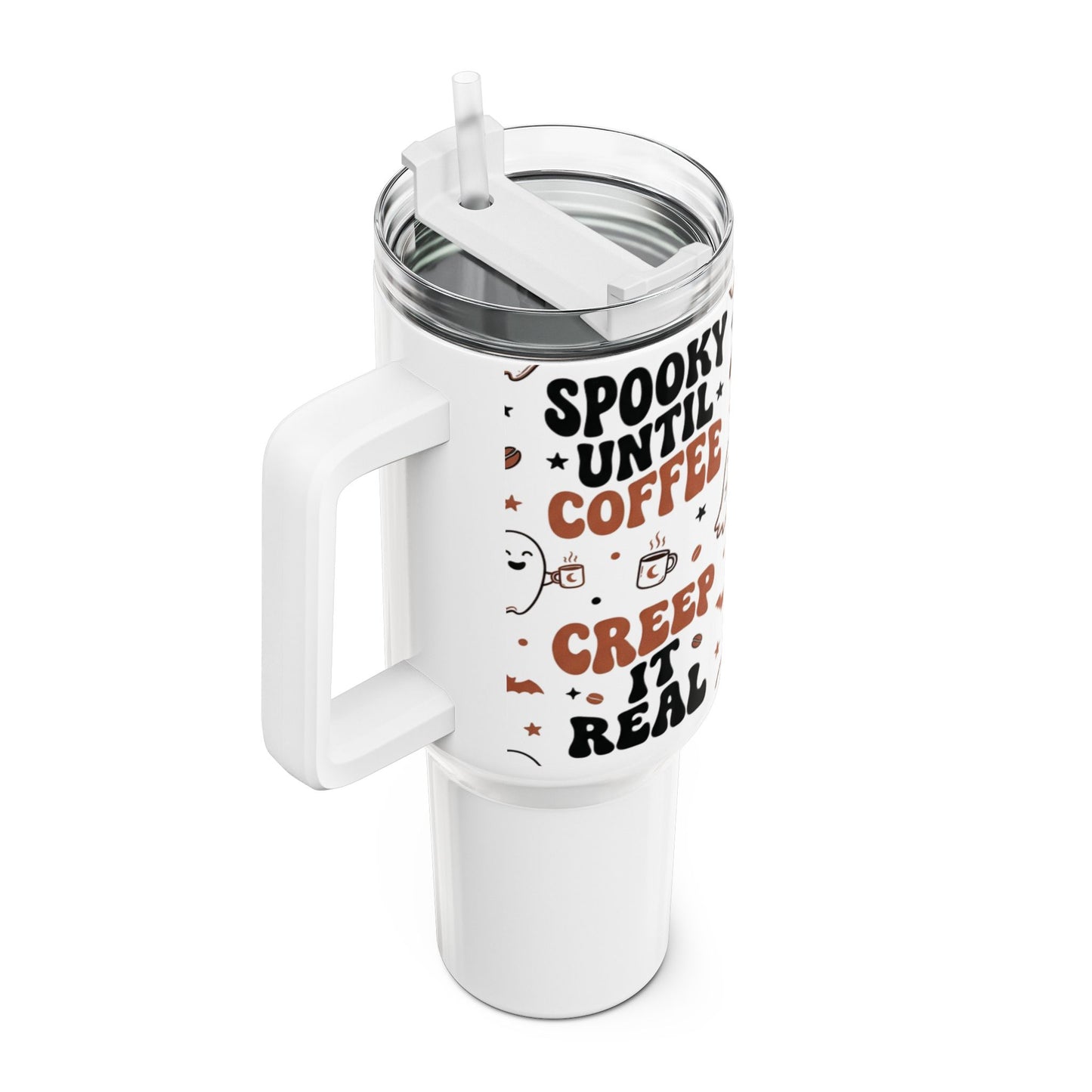 Creep It Real Spooky Until Coffee Tumbler | 40oz Halloween Travel Cup