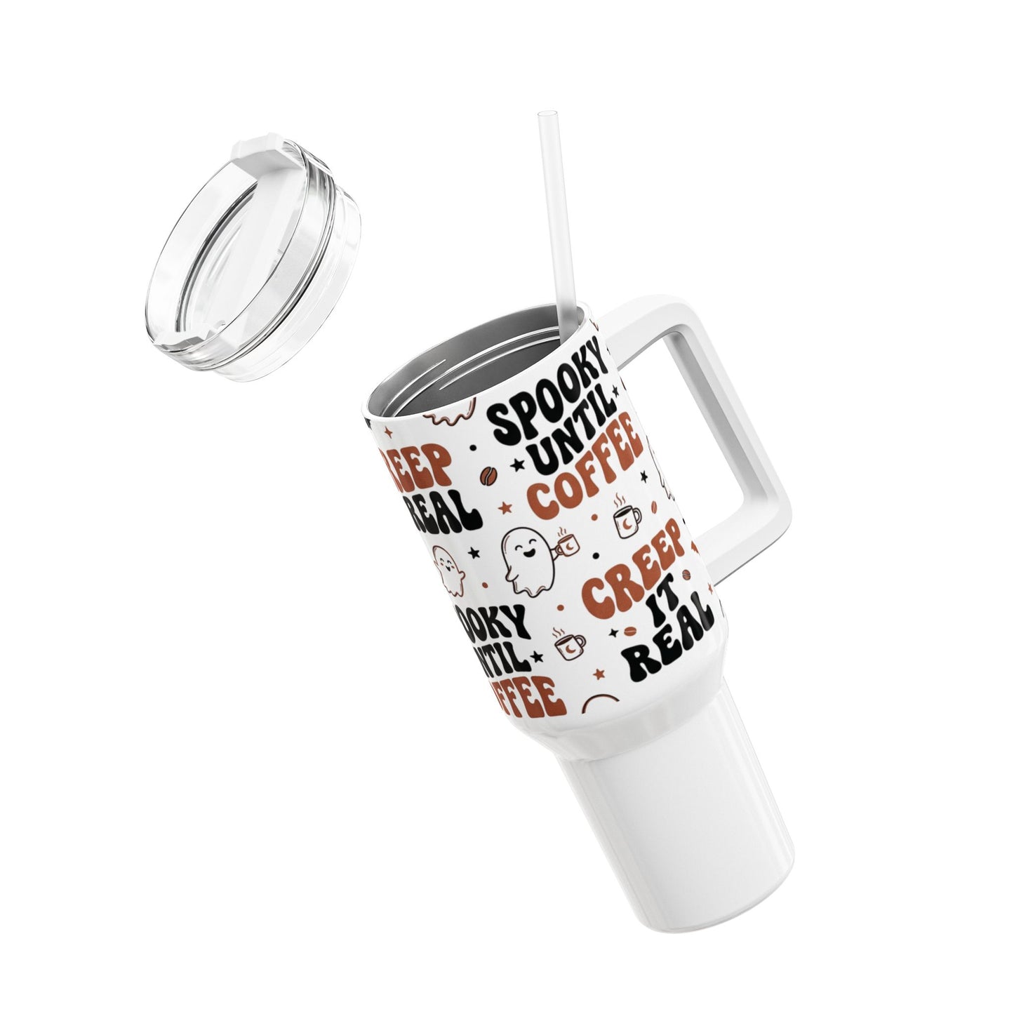 Creep It Real Spooky Until Coffee Tumbler | 40oz Halloween Travel Cup