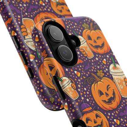 Halloween Pumpkin Latte Phone Case — Tough Magnetic Protective Cover
