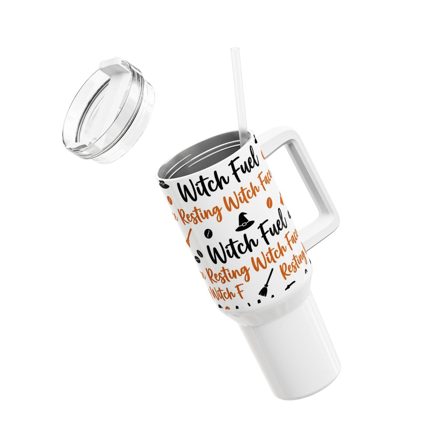 Witch Fuel Resting Witch Face Tumbler | 40oz Halloween Travel Mug