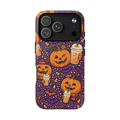 Halloween Pumpkin Latte Phone Case — Tough Magnetic Protective Cover