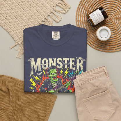Monster Mash Tour T-shirt | Skeleton Guitarist Rock Concert Tee